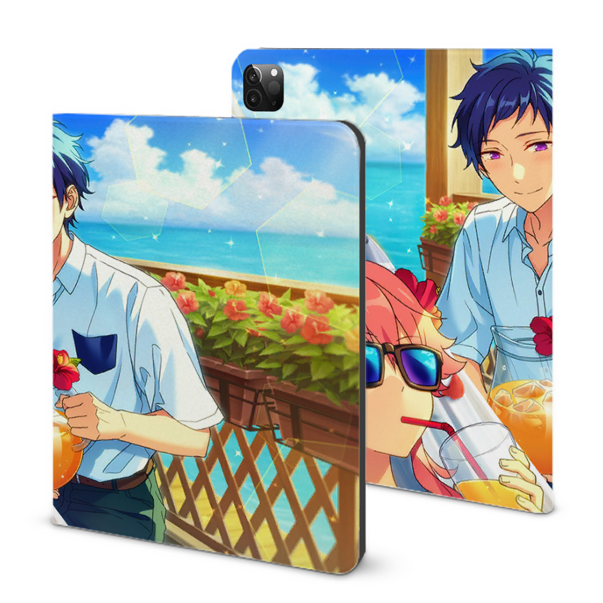 （画像用） あんさんぶるスターズ! Ensemble Stars IPadケース ペンホルダー付き ブックスタイルデザイン